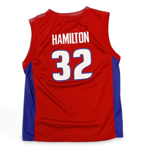 L (Y) NBA Pistons Hamilton Jersey - Picture 2 of 6